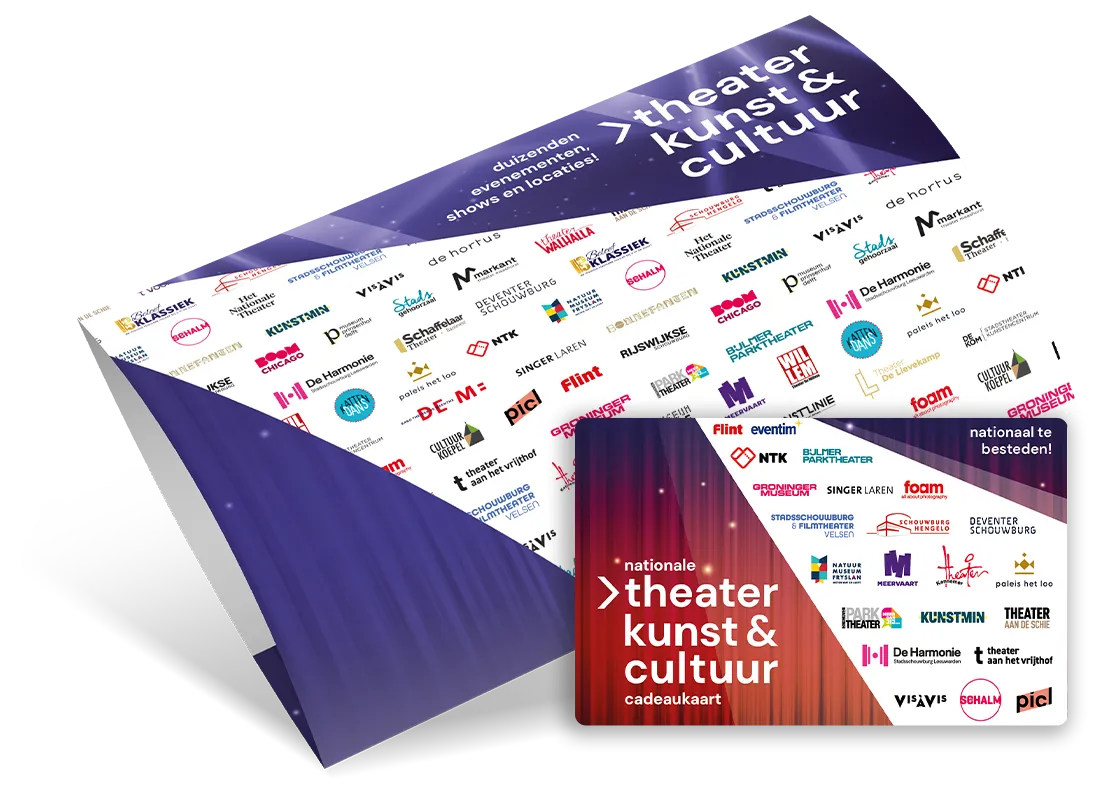 Theater Kunst Cultuur cadeaukaart inclusief verpakking